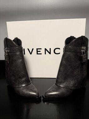 Givenchy Shark Lock Western Boot Size 37